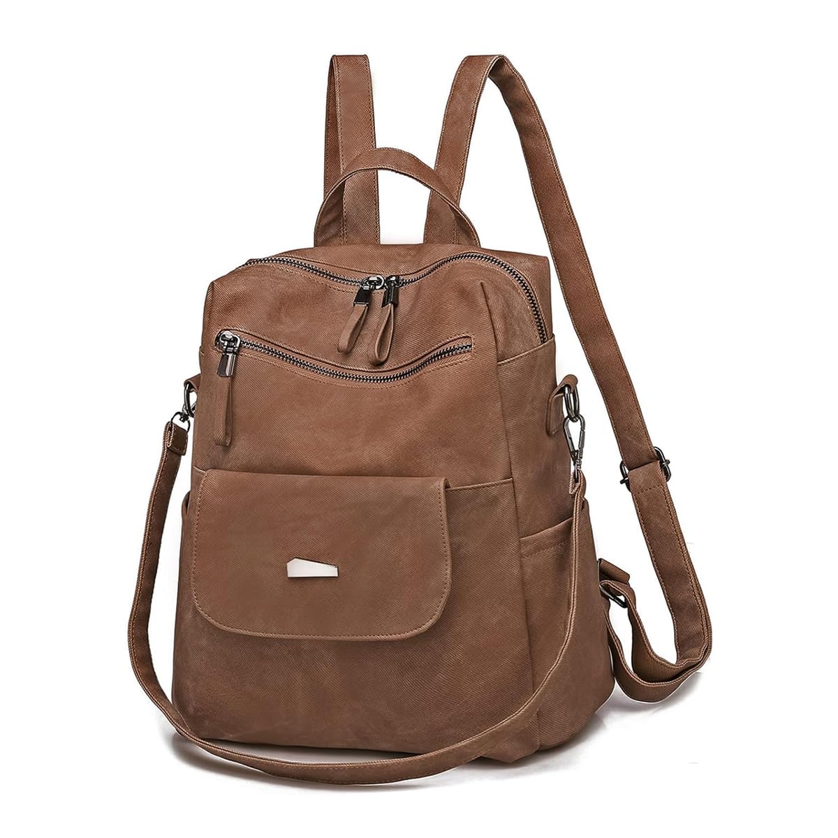 PALAY Backpack for Girls Women PU Leather Travel Backpack Vintage Shoulder Bags Soft PU Backpack Handbag Sling Shoulder Purse Bag for Women and Girls Gifts, Brown PALAY Backpack for Girls Women PU Leather Travel Backpack Vintage Shoulder Bags Soft PU Backpack Handbag Sling Shoulder Purse Bag for Women and Girls Gifts, Brown